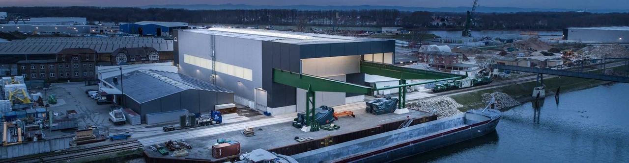 Mannheim, Schwerlastverladehalle Kübler