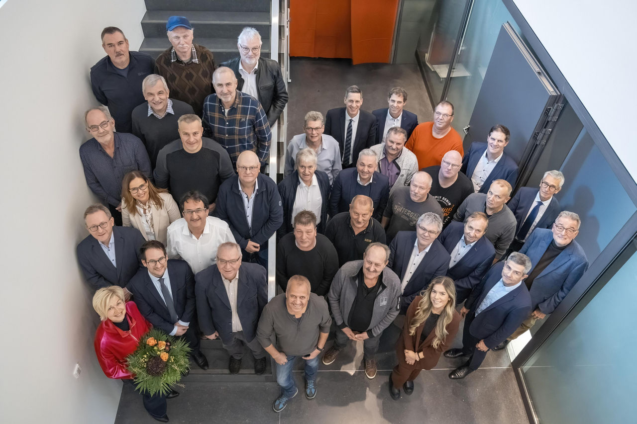 Bild:  Jubilare 40 Jahre Betriebszugehörigkeit