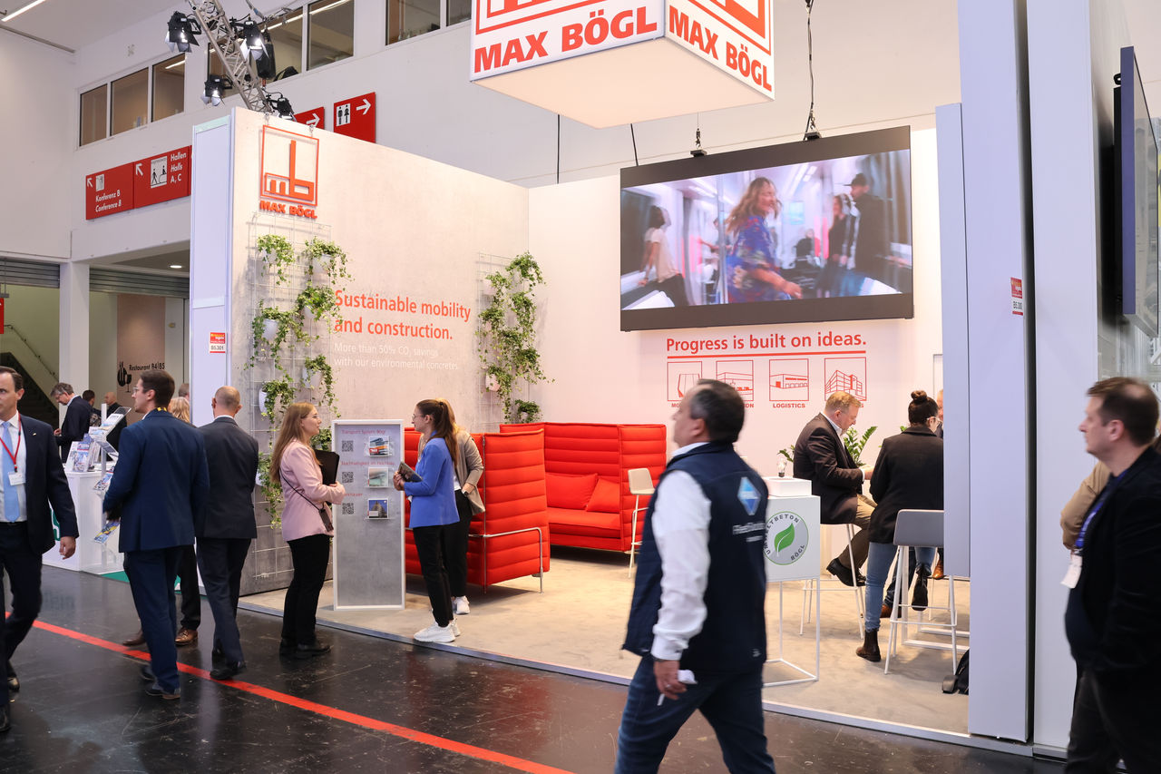 Impressionen vom Messestand Max Bögl