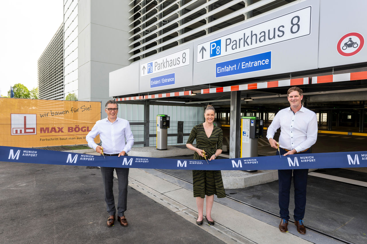 Eröffnung Parkhaus P8 am Flughafen München
