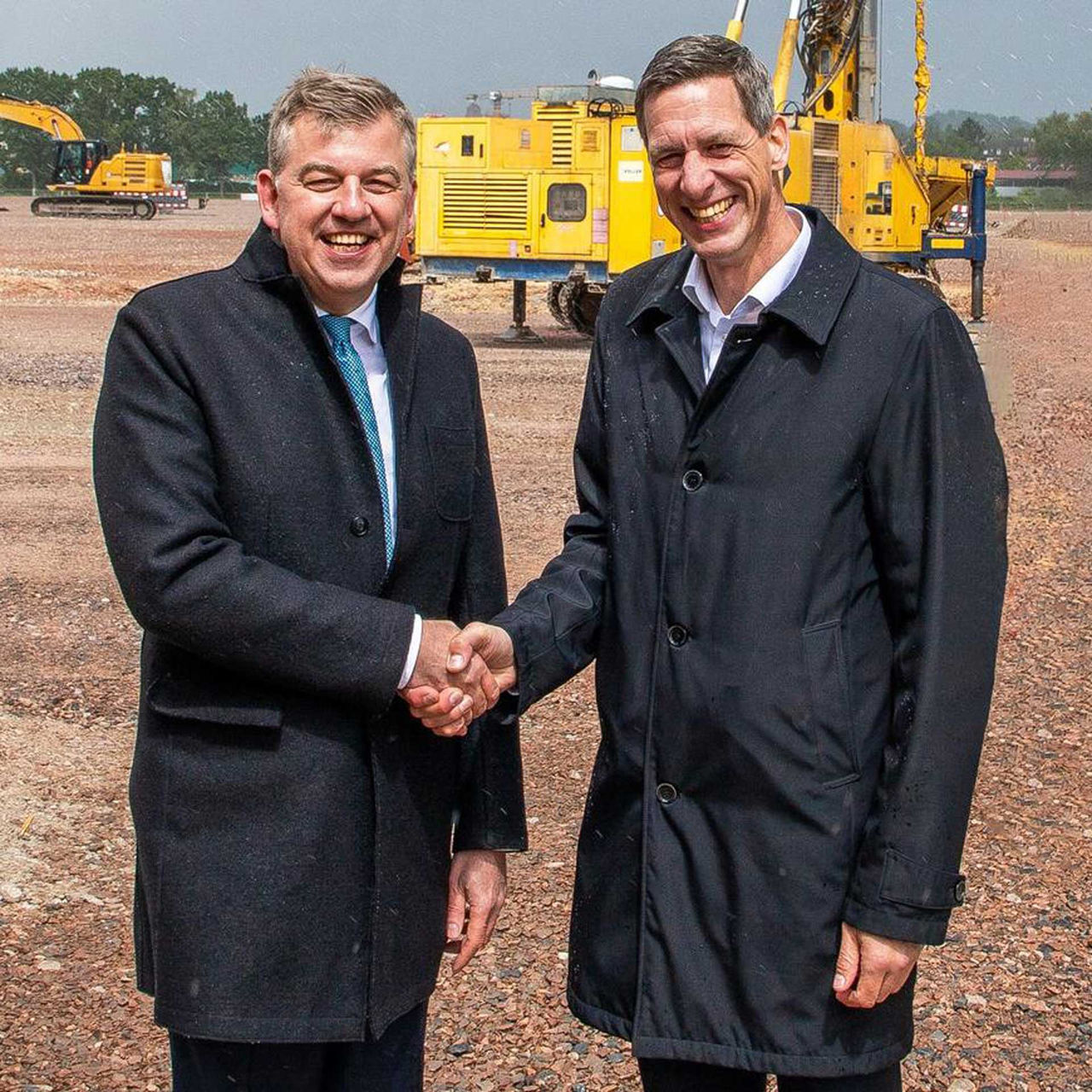 Treffen der Vorstandsvorsitzenden: Stephan Seifert von Körber und Stefan Bögl.