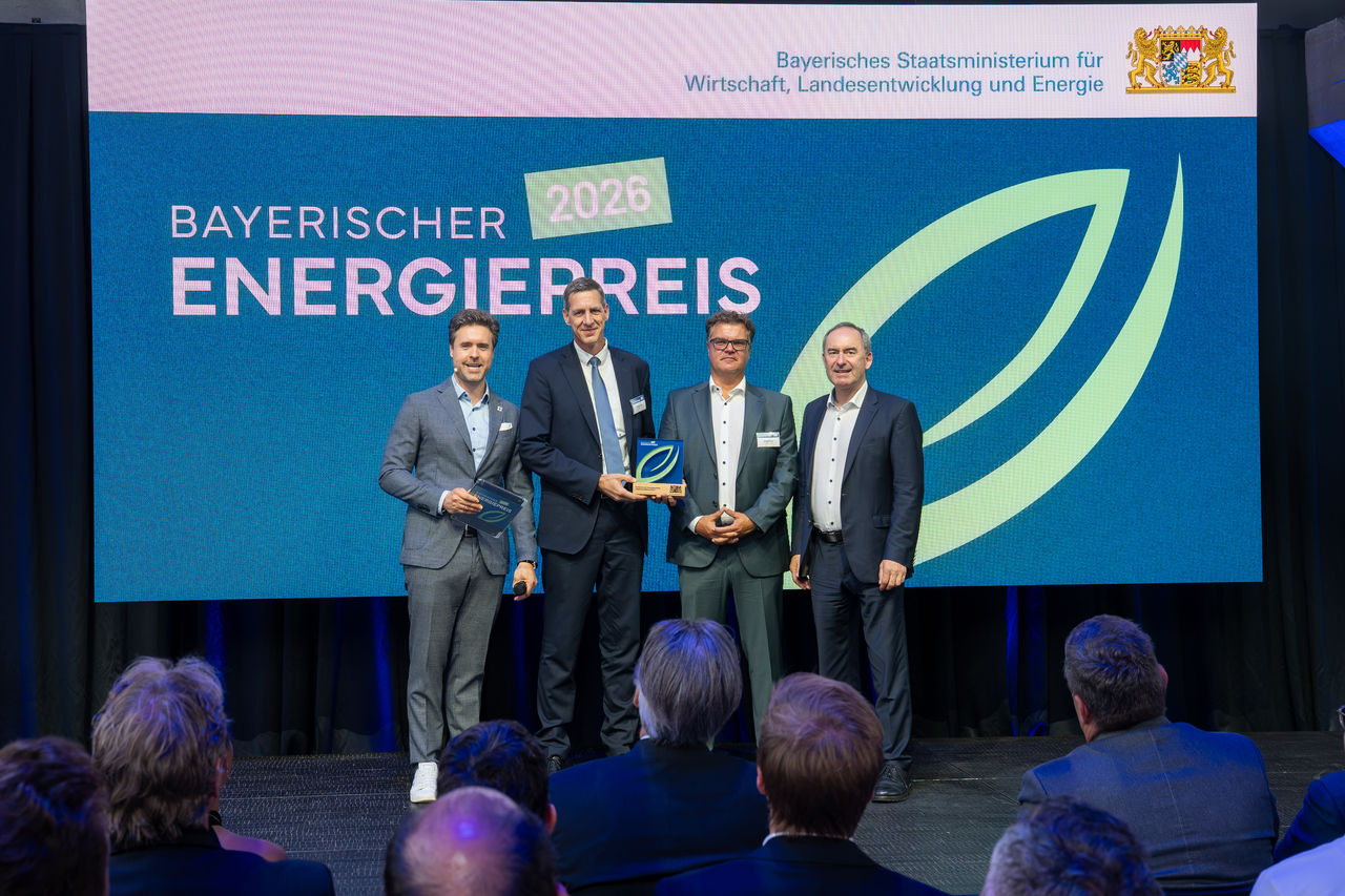 Firmengruppe Max Bögl erhält Bayerischen Energiepreis 2026 für Luft-Eisspeicher Bögl
