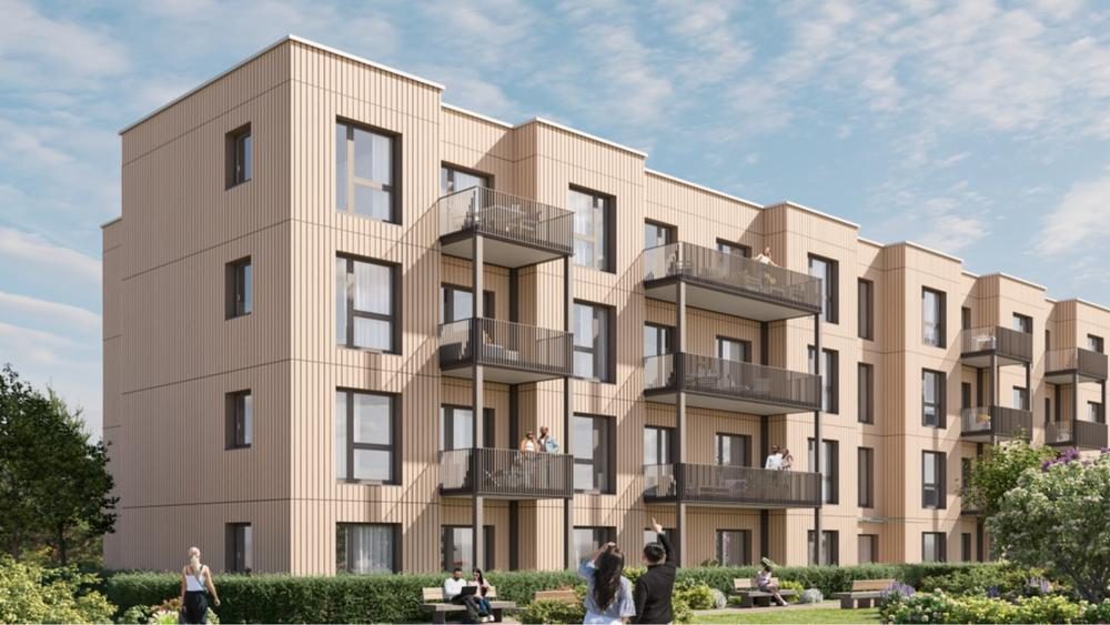 Realisierungsbeispiel maxmodul – Holz-Hybridbauweise 