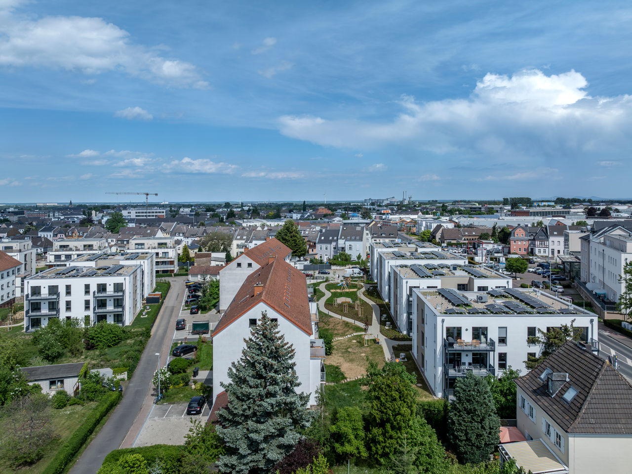 Euskirchen, 6 Punkthäuser mit Kellergeschoss