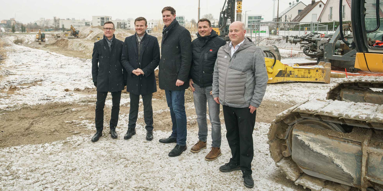 Baggerschub für neues Bauprojekt „Urbanes Zentrum“ in Nürnberg