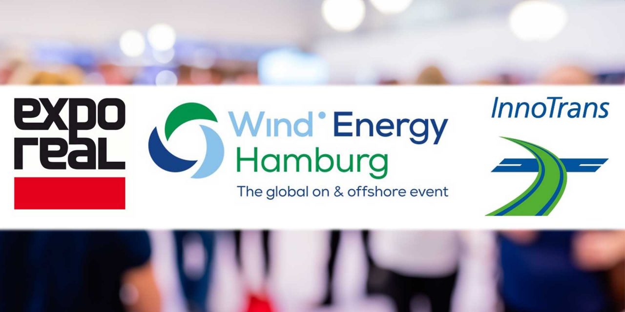 Firmengruppe Max Bögl präsentierte sich auf den Leitmessen ExpoReal, Wind Energy, InnoTrans und Monorailex