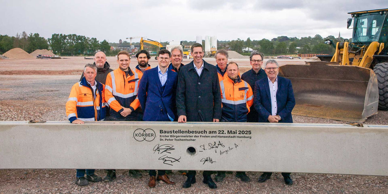 Start Hochbau am Großprojekt Körber Technologies in Hamburg