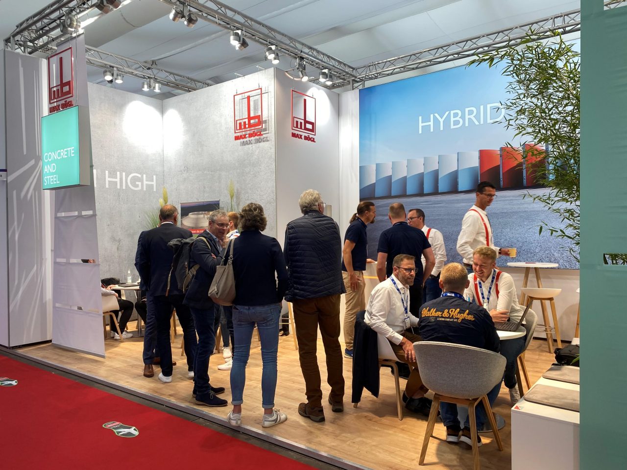Messestand Hybridturm Bögl 