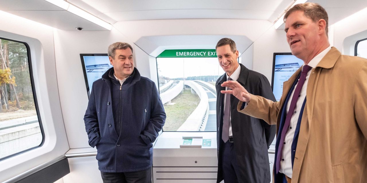 Johann und Stefan Bögel im Gespräch mit Markus Söder