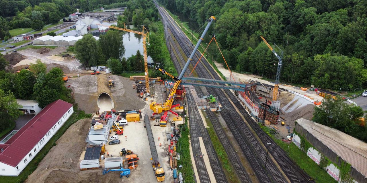 Neue Bahnbrücke in Günzburg offiziell eröffnet