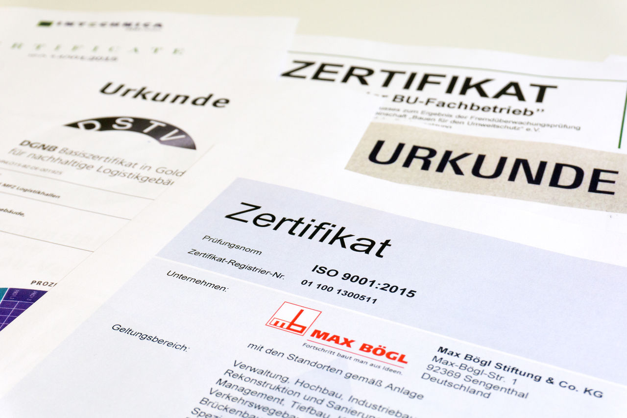 Certificates